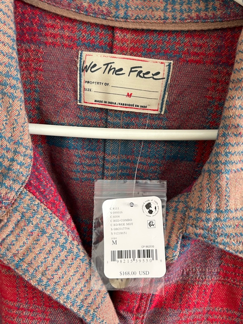 We The Free Keep It Cozy Women’s Button Down Shirt Sz Medium NWT $168 - Picture 4 of 6